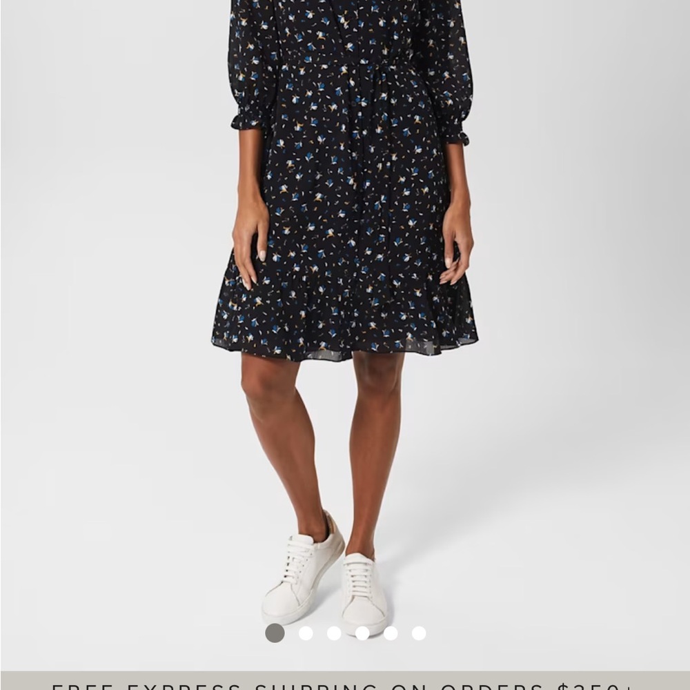 Elegant Black Floral Dress